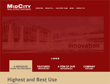 Tablet Screenshot of midcitypartners.com